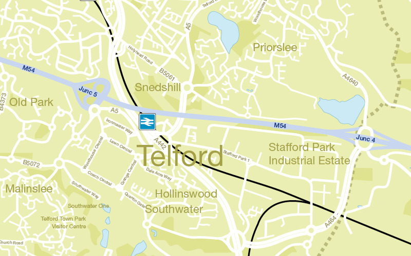 Map of Telford